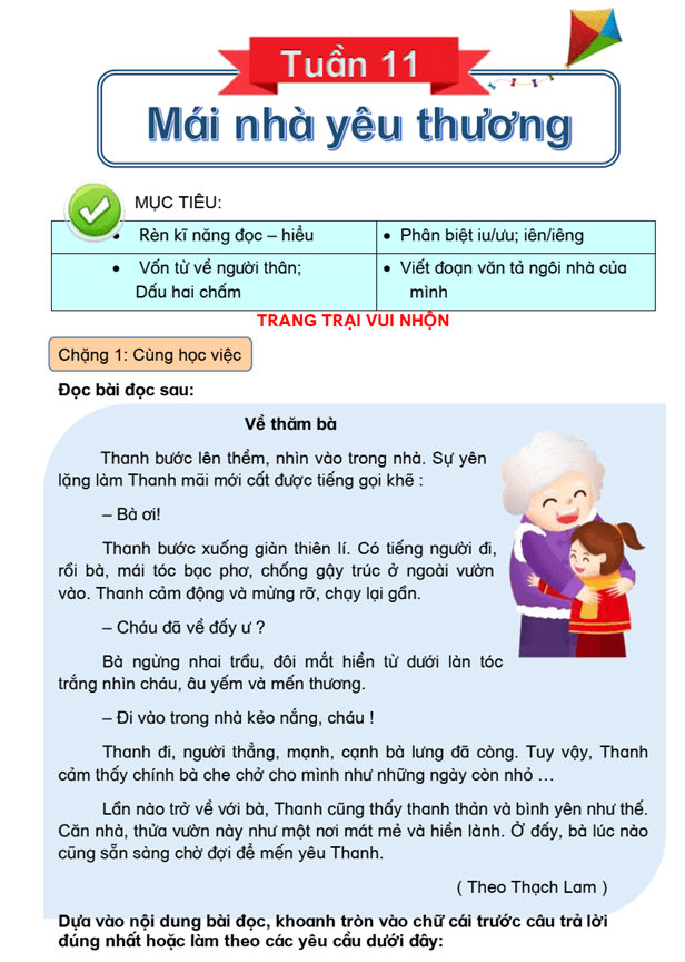 Bài tập cuối tuần Tiếng Việt lớp 3 Tuần 11 Kết nối tri thức (có đáp án) | Đề kiểm tra cuối tuần Tiếng Việt lớp 3