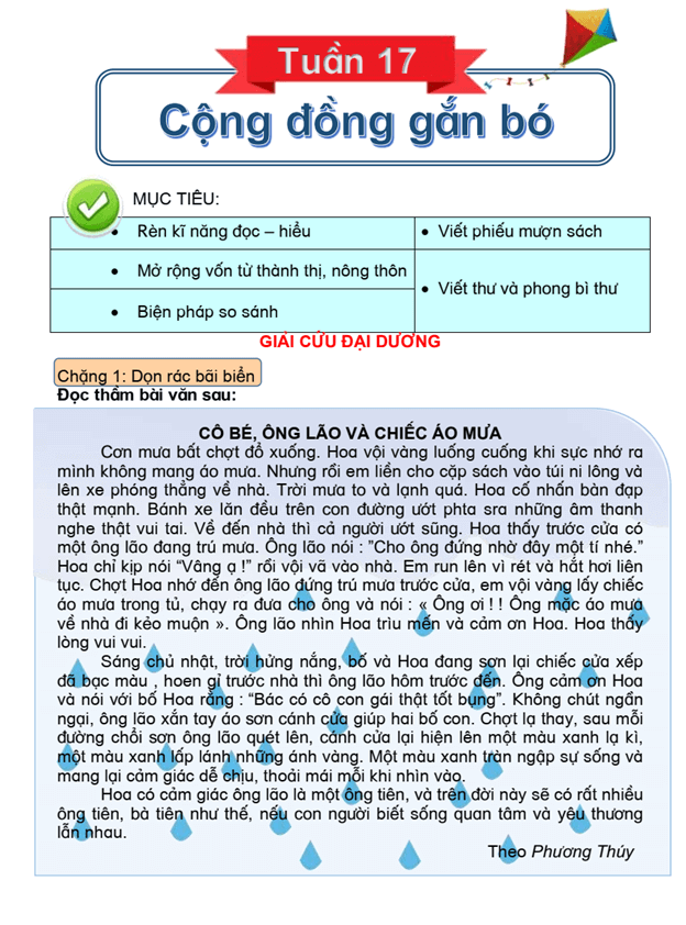 Bài tập cuối tuần Tiếng Việt lớp 3 Tuần 17 Kết nối tri thức (có đáp án) | Đề kiểm tra cuối tuần Tiếng Việt lớp 3