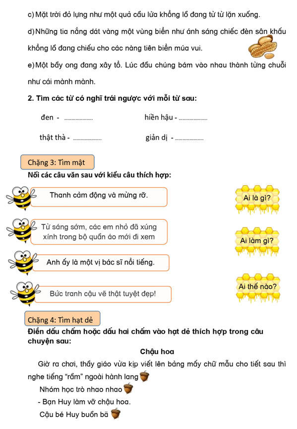 Bài tập cuối tuần Tiếng Việt lớp 3 Tuần 18 Cánh diều (có đáp án) | Đề kiểm tra cuối tuần Tiếng Việt lớp 3