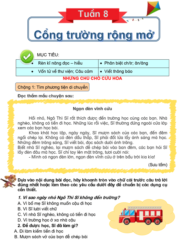 Bài tập cuối tuần Tiếng Việt lớp 3 Tuần 8 Kết nối tri thức (có đáp án) | Đề kiểm tra cuối tuần Tiếng Việt lớp 3