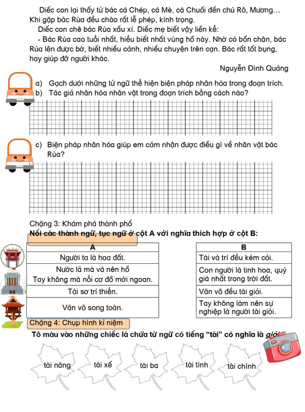 Bài tập cuối tuần Tiếng Việt lớp 4 Tuần 13 Chân trời sáng tạo (có đáp án) | Đề kiểm tra cuối tuần Tiếng Việt lớp 4