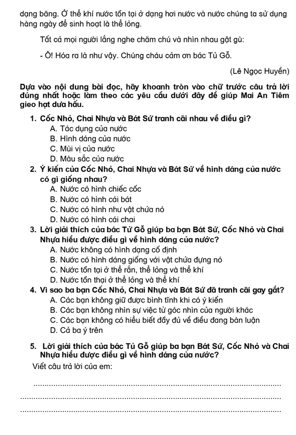 Bài tập cuối tuần Tiếng Việt lớp 4 Tuần 27 Cánh diều (có đáp án) | Đề kiểm tra cuối tuần Tiếng Việt lớp 4