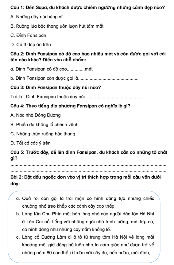 Bài tập cuối tuần Tiếng Việt lớp 4 Tuần 29 Chân trời sáng tạo (có đáp án) | Đề kiểm tra cuối tuần Tiếng Việt lớp 4