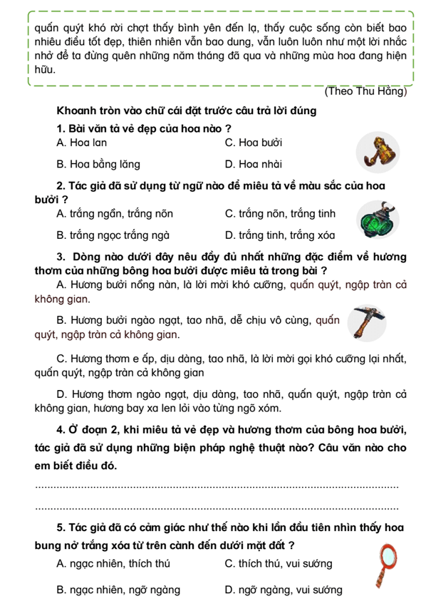Bài tập cuối tuần Tiếng Việt lớp 4 Tuần 30 Kết nối tri thức (có đáp án) | Đề kiểm tra cuối tuần Tiếng Việt lớp 4