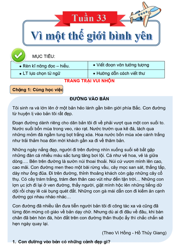 Bài tập cuối tuần Tiếng Việt lớp 4 Tuần 33 Kết nối tri thức (có đáp án) | Đề kiểm tra cuối tuần Tiếng Việt lớp 4