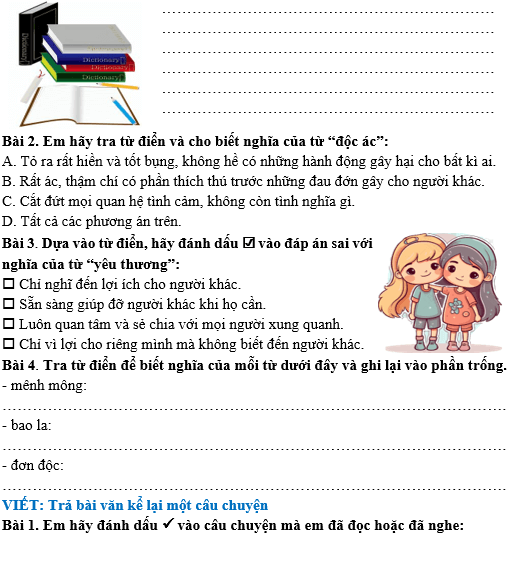 Bài tập hàng ngày Tiếng Việt lớp 4 Bài 15: Gặt chữ trên non | Kết nối tri thức