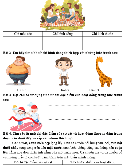 Bài tập hàng ngày Tiếng Việt lớp 4 Bài 21: Làm thỏ con bằng giấy | Kết nối tri thức