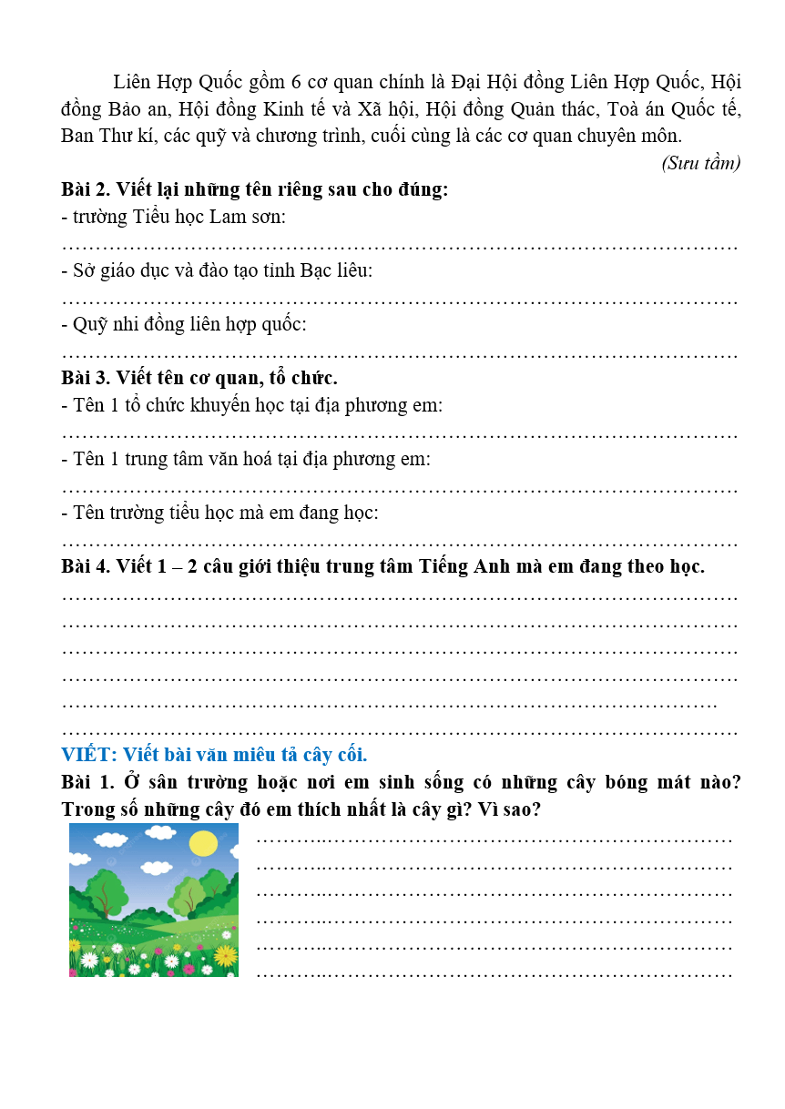 Bài tập hàng ngày Tiếng Việt lớp 4 Bài 23: Đường đi Sa Pa | Kết nối tri thức
