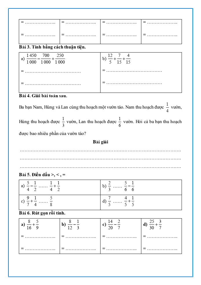 Bài tập hàng ngày Toán lớp 4 Bài 62: Luyện tập chung | Kết nối tri thức