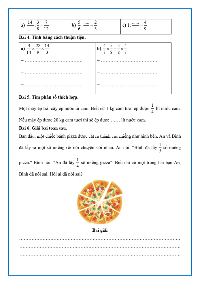 Bài tập hàng ngày Toán lớp 4 Bài 66: Luyện tập chung | Kết nối tri thức