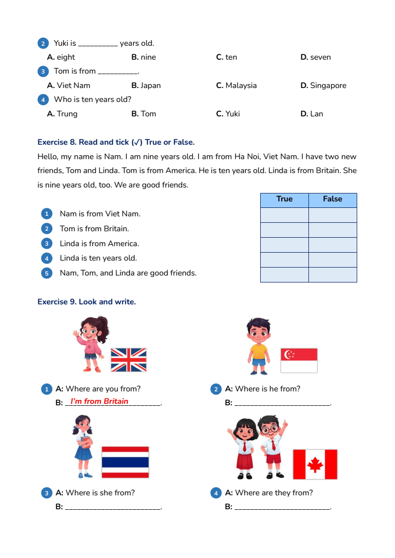 Bài tập cuối tuần Tiếng Anh lớp 4 Global Success (có đáp án) | Đề kiểm tra cuối tuần Tiếng Anh lớp 4
