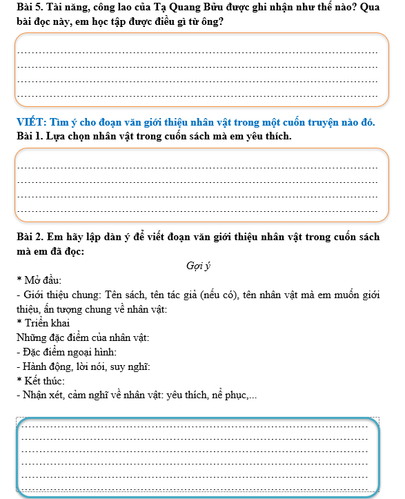 Bài tập hàng ngày Tiếng Việt lớp 5 Bài 18: Tấm gương tự học | Kết nối tri thức