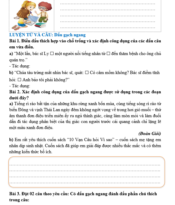 Bài tập hàng ngày Tiếng Việt lớp 5 Bài 21: Thế giới trong trang sách | Kết nối tri thức