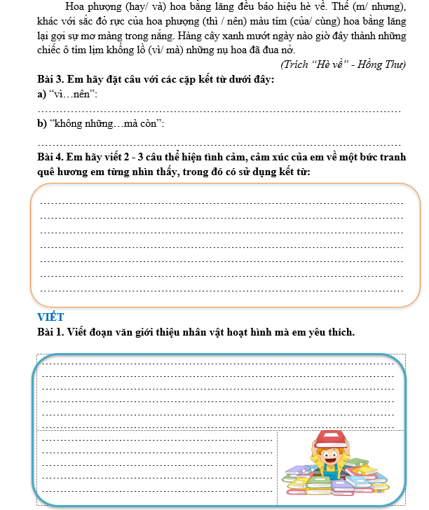 Bài tập hàng ngày Tiếng Việt lớp 5 Bài 31: Một ngôi chùa độc đáo | Kết nối tri thức