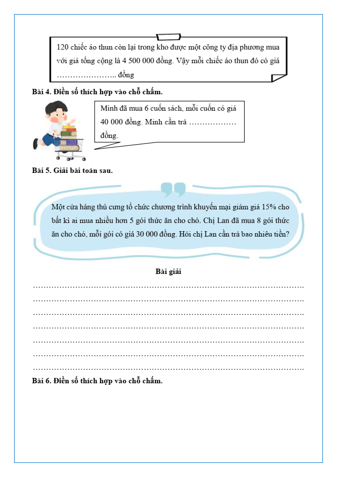 Bài tập hàng ngày Toán lớp 5 Bài 43: Thực hành và trải nghiệm sử dụng máy tính cầm tay | Kết nối tri thức