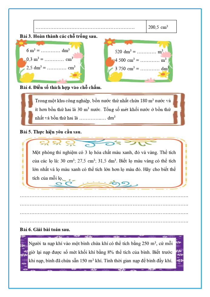 Bài tập hàng ngày Toán lớp 5 Bài 48: Luyện tập chung | Kết nối tri thức