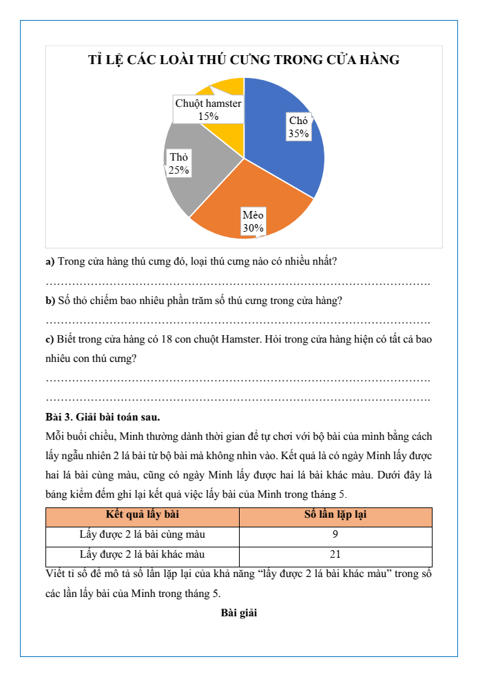 Bài tập hàng ngày Toán lớp 5 Bài 67: Luyện tập chung | Kết nối tri thức