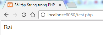 Bài tập String trong PHP | Bài tập PHP có giải