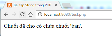 Bài tập chuỗi trong PHP (Phần 1) | Bài tập PHP có giải