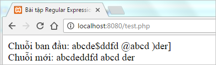 Bài tập Regular Expression trong PHP | Bài tập PHP có giải