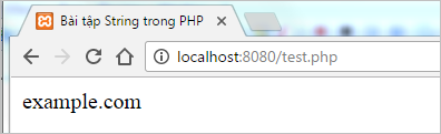 Bài tập String trong PHP | Bài tập PHP có giải