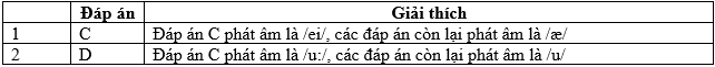 Đề thi Tiếng Anh lớp 6 Học kì 1 có đáp án