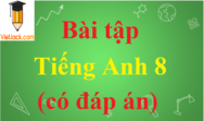 Bài tập Tiếng Anh lớp 8 có đáp án | Từ vựng, Ngữ pháp, Bài tập Tiếng Anh 8 có đáp án