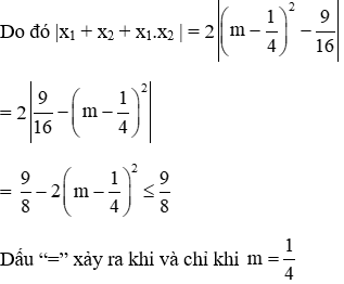 15 Bài tập Hệ thức Vi-ét và ứng dụng nâng cao có lời giải