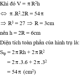 18 Bài tập trắc nghiệm Chương 4 Hình học 9 có đáp án