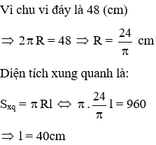 18 Bài tập trắc nghiệm Chương 4 Hình học 9 có đáp án