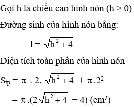 18 Bài tập trắc nghiệm Chương 4 Hình học 9 có đáp án