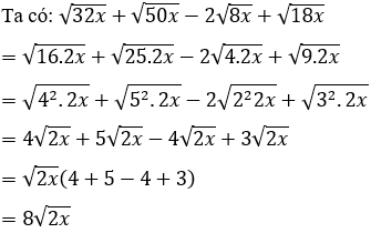 Trắc nghiệm Biến đổi đơn giản biểu thức chứa căn thức bậc hai có đáp án