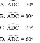 20 Bài tập trắc nghiệm Chương 3 Hình học 9 có đáp án