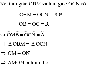 Trắc nghiệm Dấu hiệu nhận biết tiếp tuyến của đường tròn có đáp án