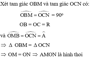 Trắc nghiệm Dấu hiệu nhận biết tiếp tuyến của đường tròn có đáp án