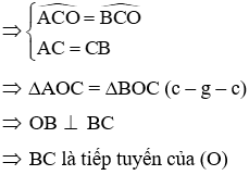 Trắc nghiệm Dấu hiệu nhận biết tiếp tuyến của đường tròn có đáp án