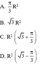 Trắc nghiệm Diện tích hình tròn, hình quạt tròn có đáp án