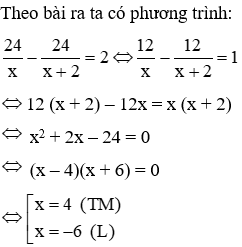 Trắc nghiệm Giải bài toán bằng cách lập phương trình có đáp án (phần 2)