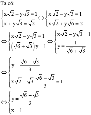 Trắc nghiệm Giải hệ phương trình bằng phương pháp cộng đại số có đáp án