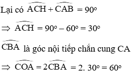 Trắc nghiệm Góc tạo bởi tia tiếp tuyến và dây cung có đáp án