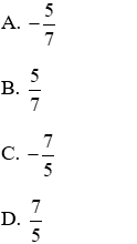 Trắc nghiệm Hệ số góc của đường thẳng y = ax + b có đáp án