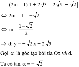 Trắc nghiệm Hệ số góc của đường thẳng y = ax + b có đáp án (phần 2)
