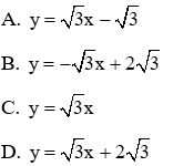 Trắc nghiệm Hệ số góc của đường thẳng y = ax + b có đáp án (phần 2)