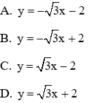 Trắc nghiệm Hệ số góc của đường thẳng y = ax + b có đáp án (phần 2)