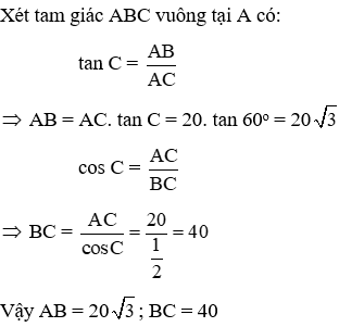 Trắc nghiệm Một số hệ thức về cạnh và góc trong tam giác vuông có đáp án