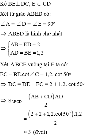 Trắc nghiệm Một số hệ thức về cạnh và góc trong tam giác vuông có đáp án (phần 2)