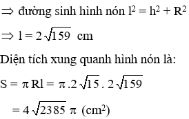 Trắc nghiệm Hình nón - Hình nón cụt - Diện tích xung quanh và thể tích của hình nón, hình nón cụt có đáp án