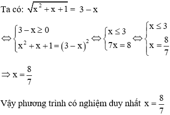 Trắc nghiệm Phương trình quy về phương trình bậc hai có đáp án