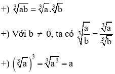 Trắc nghiệm Căn bậc ba có đáp án