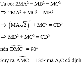 Trắc nghiệm Cung chứa góc có đáp án